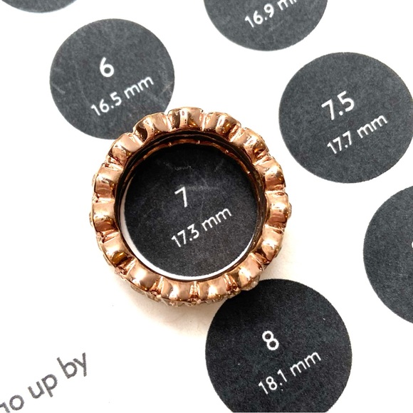 GIVENCHY Rose Gold Stackable Set of 3 Rings - Picture 8 of 8